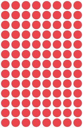 Etikett, 8 mm, kör, AVERY ZWECKFORM, piros, 416 etikett/csomag